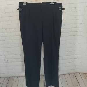 LOFT Pants - Loft tapered and pleated black slacks LOFT Pants - Loft tapered and pleated black slacks
